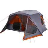 Family Tent 10-Person Grey and Orange Quick Release Waterproof 94291