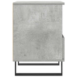 Bedside Cabinet Concrete Grey 40x35x50 cm Engineered Wood 830644