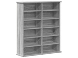 CD Cabinet 2 pcs Grey Sonoma 60 x 17 x 92 cm Engineered Wood 8012741