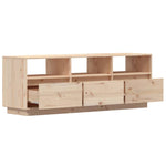 TV Cabinet 140x37x50 cm Solid Wood Pine 813430