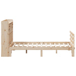 ZNTS Bookcase Bed without Mattress 160x200 cm Solid Wood Pine 3322800