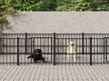 Outdoor Dog Kennel Steel 18.77 m 3124667