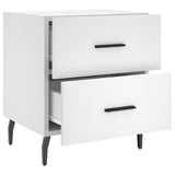 Bedside Cabinet White 40x35x47.5 cm Engineered Wood 827340