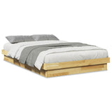 Bed Frame without Mattress 120x200 cm Solid Wood Oak 3315734