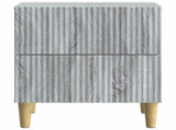 Bedside Cabinet with Drawer 2 pcs Grey Sonoma 43 x 34.5 x 48 cm 894538