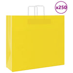 ZNTS Paper Bags 250 pcs with Handles Yellow 54x15x49 cm 4102018