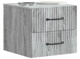 Wall-Mounted Bedside Cabinet Grey Sonoma 34.5 x 33 x 40 cm 898987
