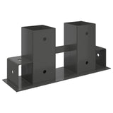 Firewood Stack Aid 12 pcs Anthracite 34 x 10 x 15 cm Steel 42030119