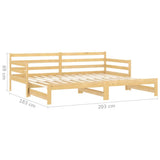 Pull-out Day Bed without Mattress 2xcm 806955