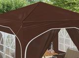 Pop-up Party Tent 192 x 192 x 245 cm Brown 42019841