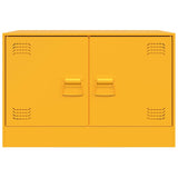 TV Cabinets 2 pcs Mustard Yellow 67x39x44 cm Steel 841638