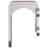 Barn Door Bypass Brackets 4 pcs for Round Rails Stainless Steel 4009761