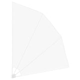 Balcony Privacy Screen 210 x 210 cm Polyester White 42000939