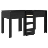 Bunk Bed for Kids Black Oak 90 x 200 cm Engineered wood 3410492