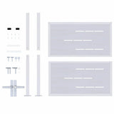 Garden Gate with Lock Silver 85 x 97 cm Stainless Steel 3402576