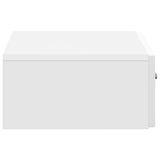 Wall-Mounted Side Table High Gloss White 59 x 34.5 x 17 cm 898999