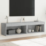 TV Cabinets with LED Lights 2 pcs Concrete Grey 60x30x30 cm 837134