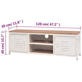 TV Cabinet 120x30x40 cm White 245457