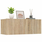 TV Cabinets 2 pcs Sonoma Oak 80x30x30 cm Engineered Wood 804538