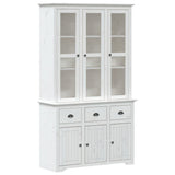 Highborad "BODO" White 115.5x43x200.5 cm Solid Wood Pine 3206451