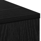 Desk with Drawer Black Oak 100 x 40 x 75 cm Engineered Wood 8000453