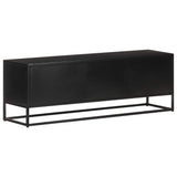 323148 TV Cabinet 120x30x40 cm Rough Mango Wood
