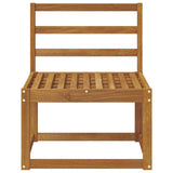 Outdoor Middle Sofa Solid Acacia Wood Natural 59 x 63 x 73 cm 900453