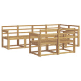 Outdoor Sofa Set 7 pcs White Solid Acacia Wood 3387758