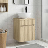 Wall-mounted Sink Vanity Sonoma Oak 39 x 41 x 64.5 cm 890554