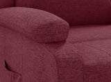 Recliner Chair Wine Red Fabric 342422