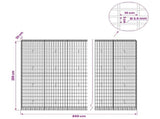 Gabion with 3.5 mm Wire and 5x10 cm Mesh 850x30x200 cm 3462779