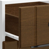 Kitchen Base Cabinet Lucca Brown Oak Engineered Wood 854237