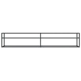TV Cabinet White Marble 220x40x40.5 cm Tempered Glass 331732