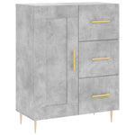 Highboard Concrete Grey 69.5x34x180 cm Engineered Wood 3190009