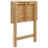 Kitchen Table Folding Manual Natural 40 x 30 x 53.5 cm Bamboo 42028296