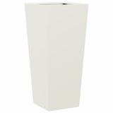 Garden Planters White 2 pcs 35x35x75 cm Steel 851083