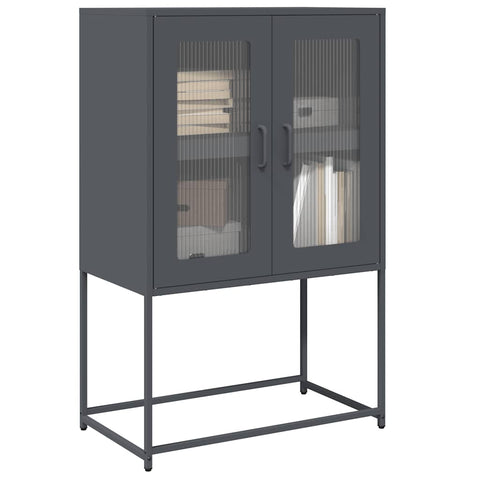 ZNTS Highboard Anthracite 68x39x107 cm Steel 853376