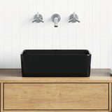 Wash Basin 40x30x13 cm Ceramic Black 143920