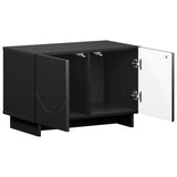 TV Stand 60 x 34.5 x 40 cm Black Engineered Wood 8011559