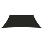 ZNTS Sunshade Sail 160 g/m² Black 5x5 m HDPE 311718