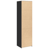 Highboard Black 50x41x185 cm Engineered Wood 3281681