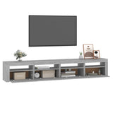 TV Cabinet with LED Lights Grey Sonoma 240x35x40 cm 3152768