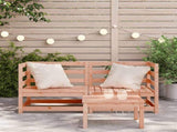 Garden Sofas Corner 2 pcs 70x70x67 cm Solid Wood Douglas 837912