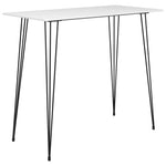 ZNTS 5 Piece Bar Set White and Black 3057406