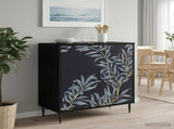 Sideboard DOKKUM Black Oak 69 x 33 x 76 cm Engineered Wood 8006937
