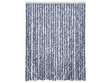 Insect Curtain Blue and White 118x220 cm Chenille 315128