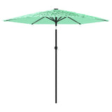 Garden Parasol with Steel Pole Green 223x223x213 cm 4005099