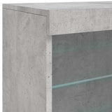 Sideboard with LED Lights Concrete Grey 60.5x37x67 cm 836696