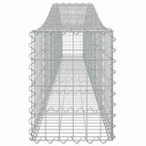 Arched Gabion Baskets 3 pcs 400x30x40/60 cm Galvanised Iron 3145788