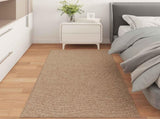 Area Rugs Moire Rectangular AGIRA Natural 200 x 80 cm Polyester 42022535